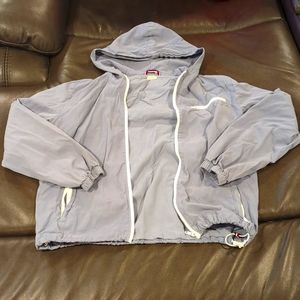 John Galt Brandy Melville Periwinkle Gray Blue Zip Jacket